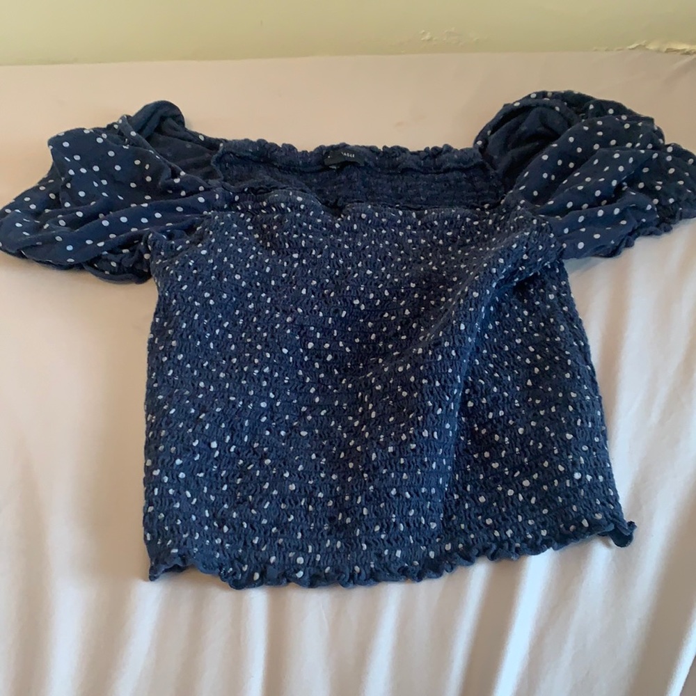❤️STRETCHY POLKA DOT CROP TOP❤️